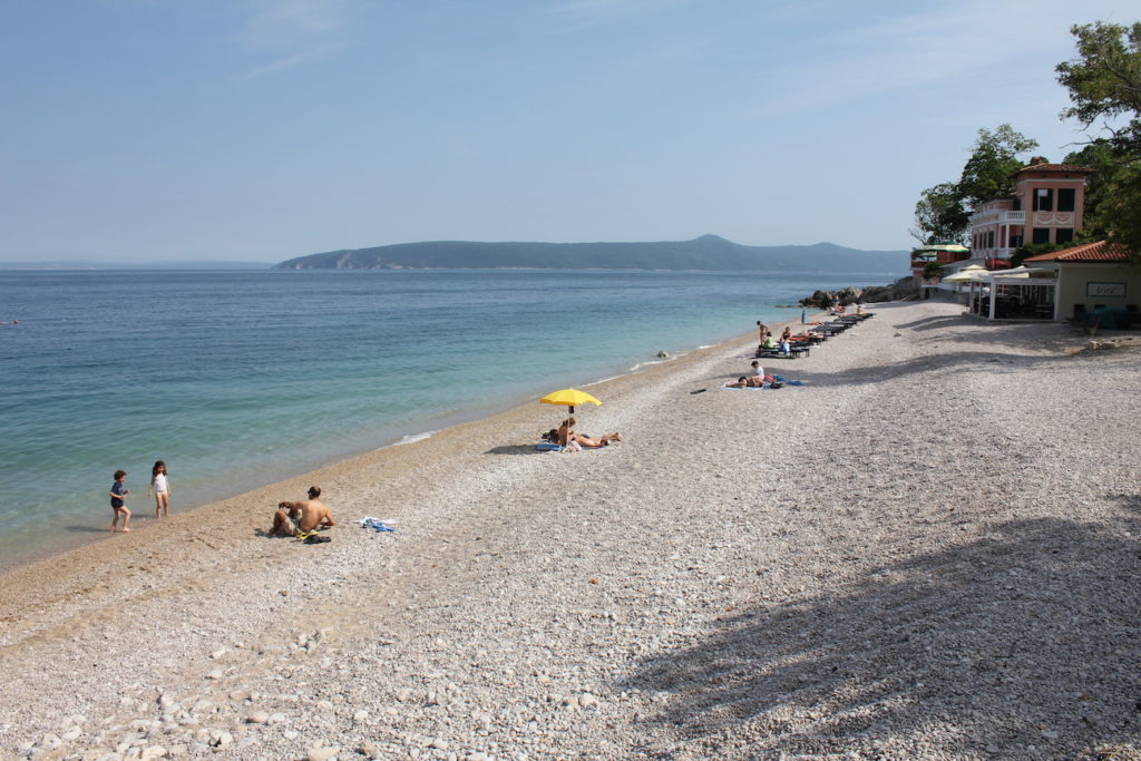 Moscenicka Draga rocky beach