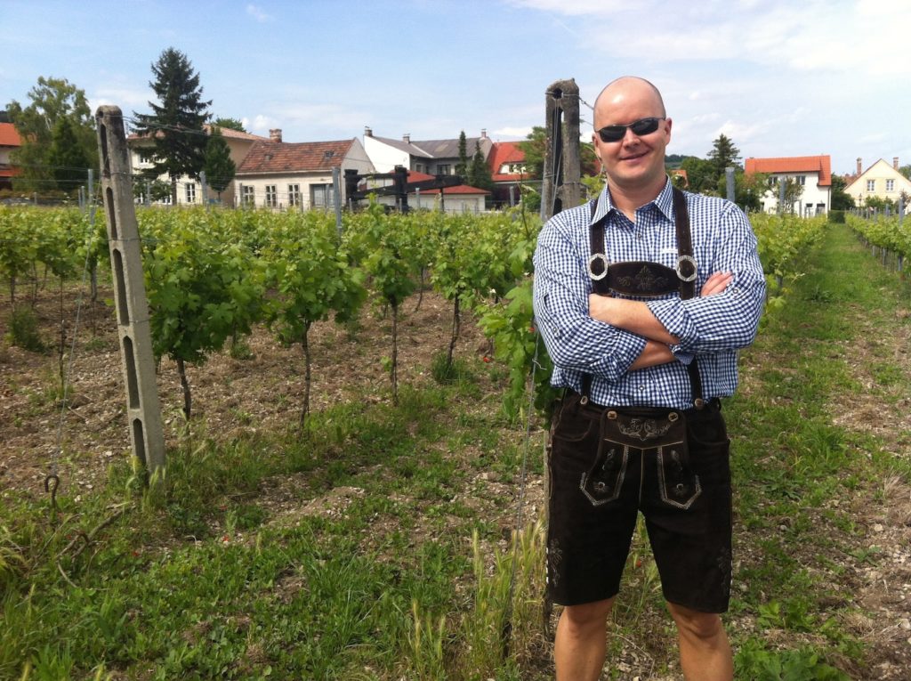 Elmar in lederhosen Vienna