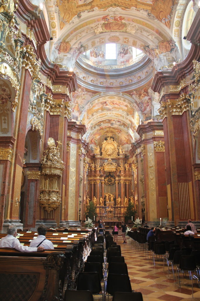 Inside Melk church